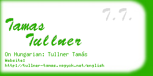 tamas tullner business card
